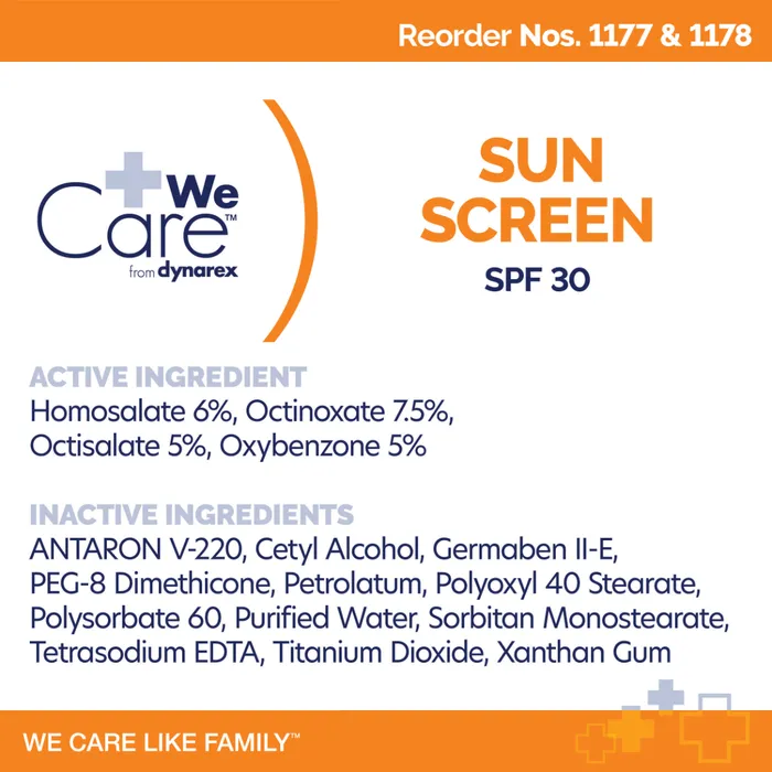 #1178 Dynarex® Sunscreen Lotion, 3.5g Packets